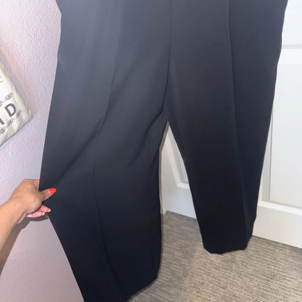 Express Black Scoop Neck Jump Suit